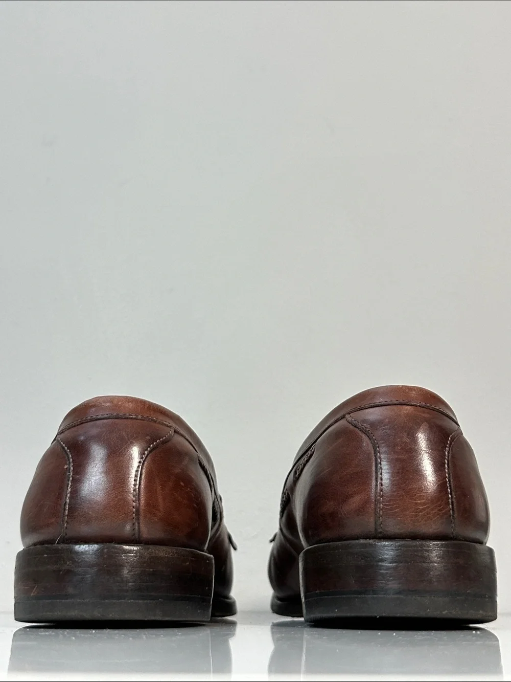 Allen Edmonds Cody Tassel Men’s Brown Leather Casual Dress Shoes Size 9